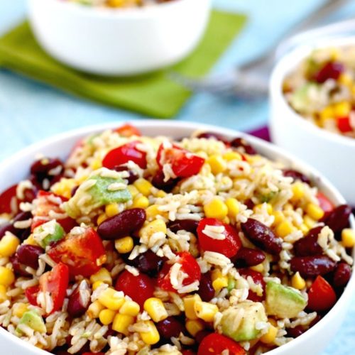 Brown Rice, Corn & Bean Salad East Texas Food Bank